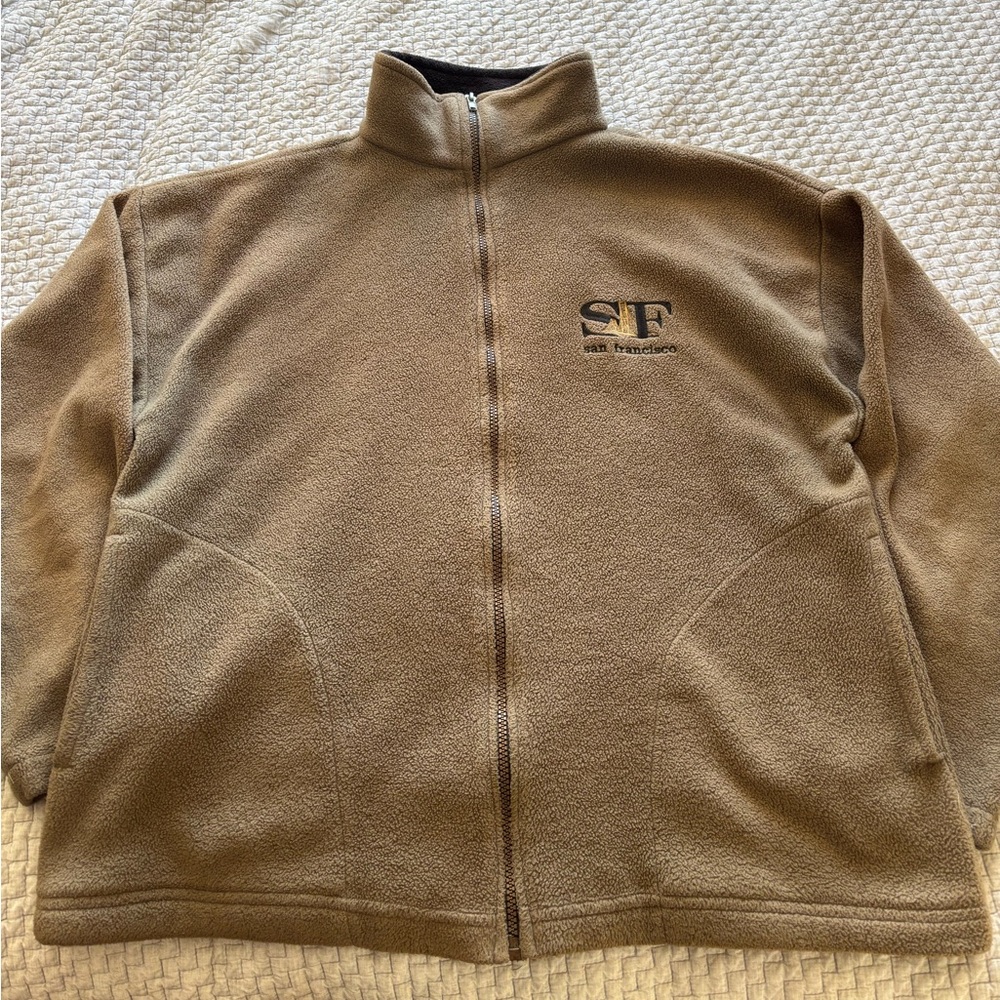 Vintage San Francisco Full Zip Fleece Jacket Size M (Boxy Fit)